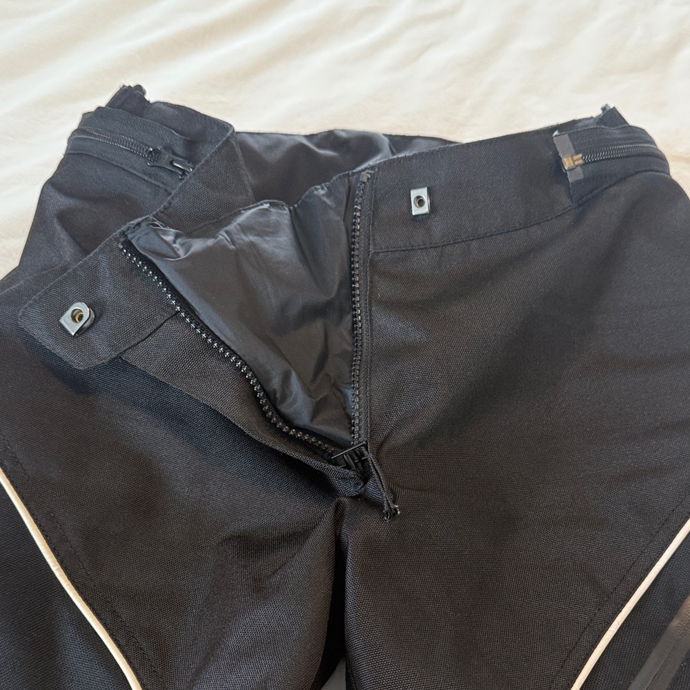 Alpinestars Black and White Women's Motorcycle Pants - Picture 5 of 15